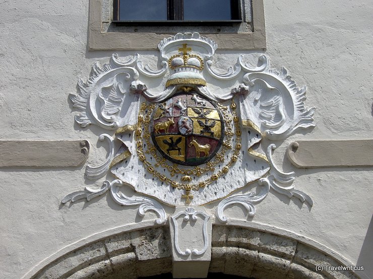 Heraldic device of the Principality of Auersperg in Wels, Austria