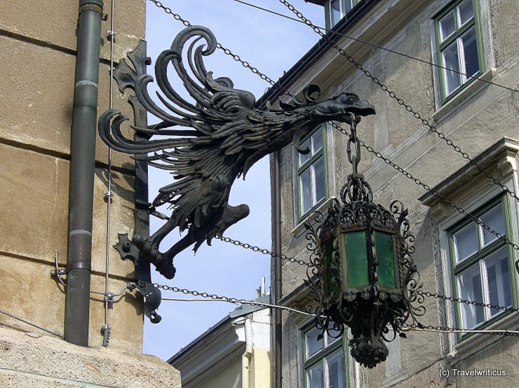Old lantern in Wiener Neustadt, Austria